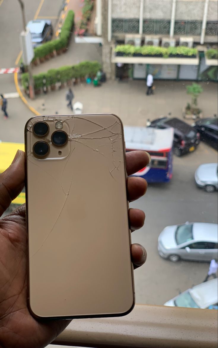 Before - Cracked iPhone Screen