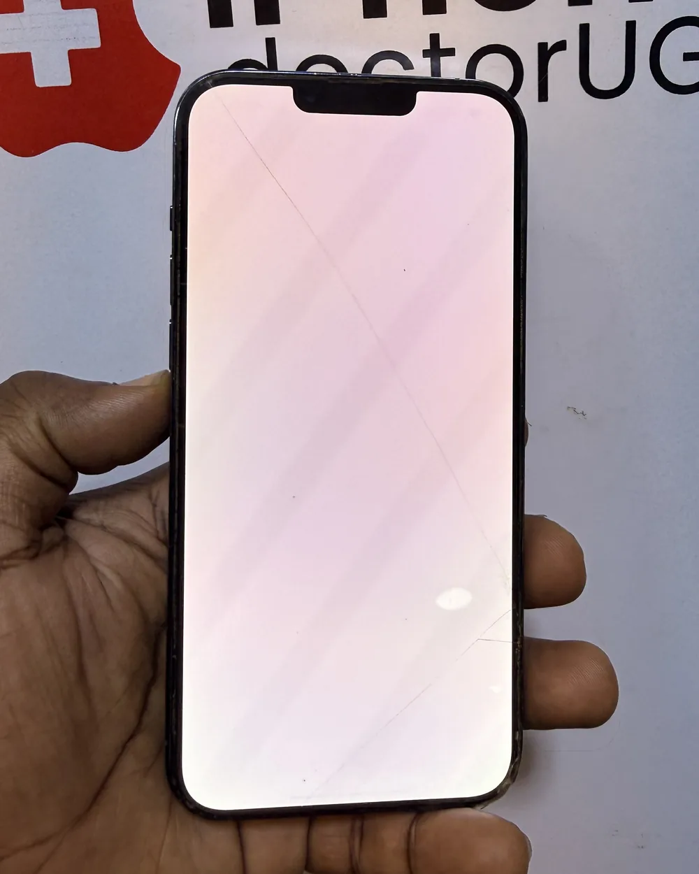 iPhone stuck on a white screen before repair